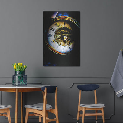 Luxe Metal Art 'Garage Clock' by Lightbox Journal, Metal Wall Art,24x36