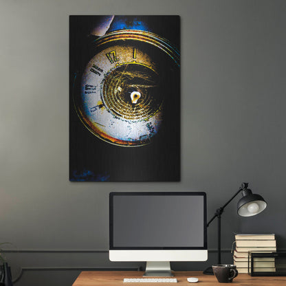 Luxe Metal Art 'Garage Clock' by Lightbox Journal, Metal Wall Art,24x36