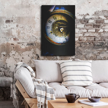 Luxe Metal Art 'Garage Clock' by Lightbox Journal, Metal Wall Art,24x36