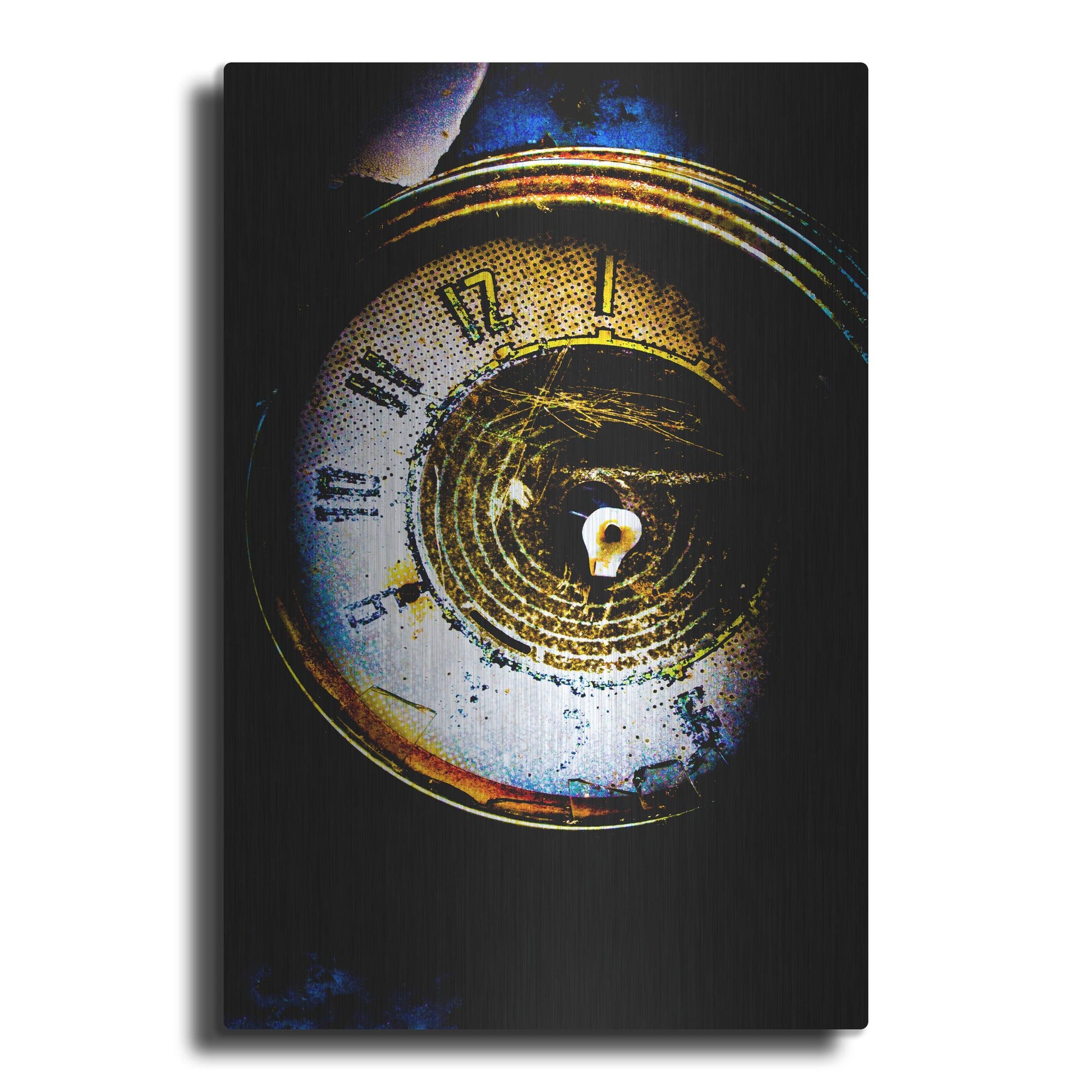 Luxe Metal Art 'Garage Clock' by Lightbox Journal, Metal Wall Art