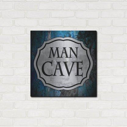 Luxe Metal Art 'Man Cave 1' by Lightbox Journal, Metal Wall Art,24x24