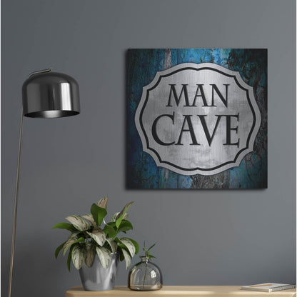 Luxe Metal Art 'Man Cave 1' by Lightbox Journal, Metal Wall Art,24x24