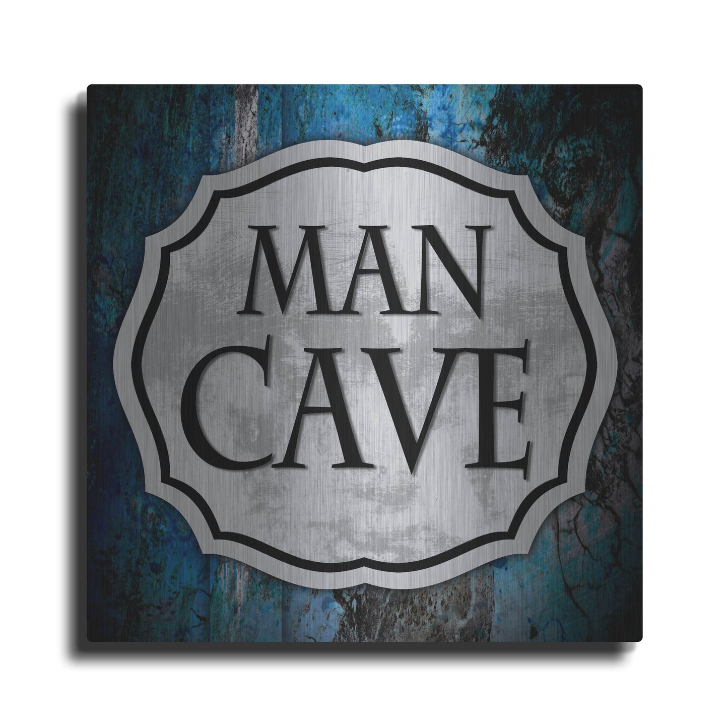 Luxe Metal Art 'Man Cave 1' by Lightbox Journal, Metal Wall Art
