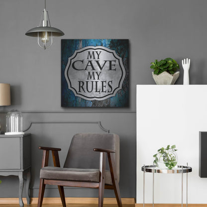 Luxe Metal Art 'Man Cave 2' by Lightbox Journal, Metal Wall Art,24x24