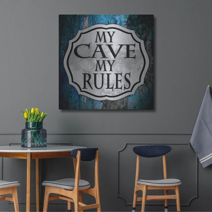Luxe Metal Art 'Man Cave 2' by Lightbox Journal, Metal Wall Art,36x36