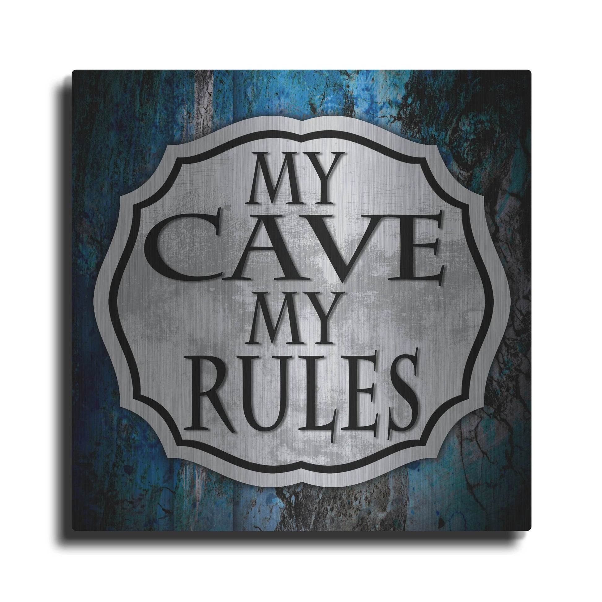Luxe Metal Art 'Man Cave 2' by Lightbox Journal, Metal Wall Art