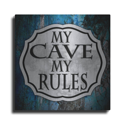 Luxe Metal Art 'Man Cave 2' by Lightbox Journal, Metal Wall Art