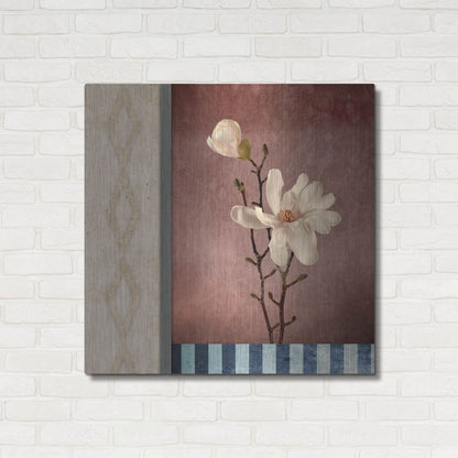 Luxe Metal Art 'Magnolia Diamond 2' by Lightbox Journal, Metal Wall Art,36x36