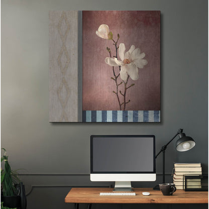 Luxe Metal Art 'Magnolia Diamond 2' by Lightbox Journal, Metal Wall Art,36x36