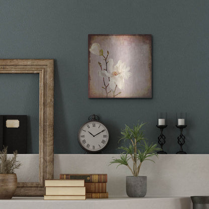 Luxe Metal Art 'Paper Magnolia Duo' by Lightbox Journal, Metal Wall Art,12x12