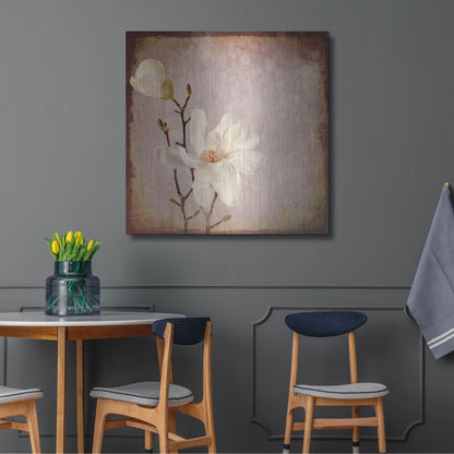 Luxe Metal Art 'Paper Magnolia Duo' by Lightbox Journal, Metal Wall Art,36x36