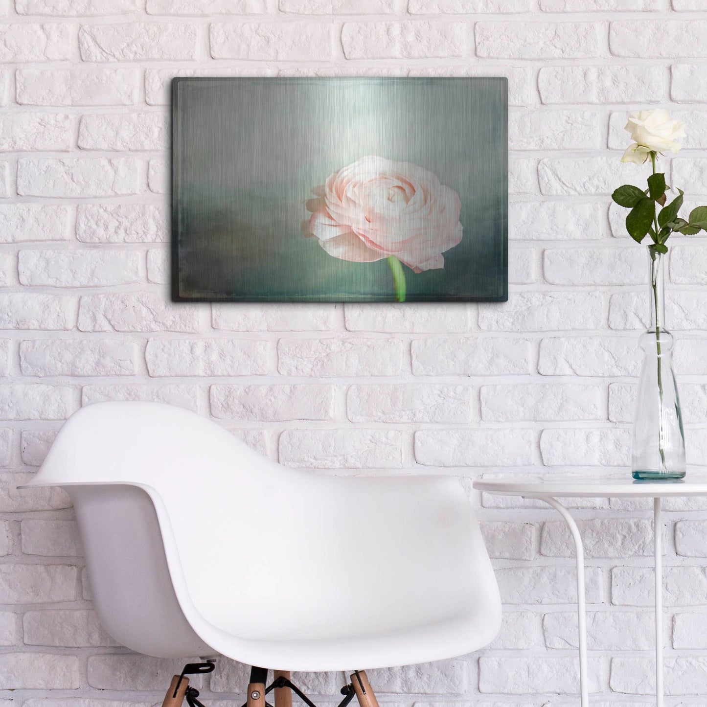 Luxe Metal Art 'Peony 03' by Lightbox Journal, Metal Wall Art,24x16