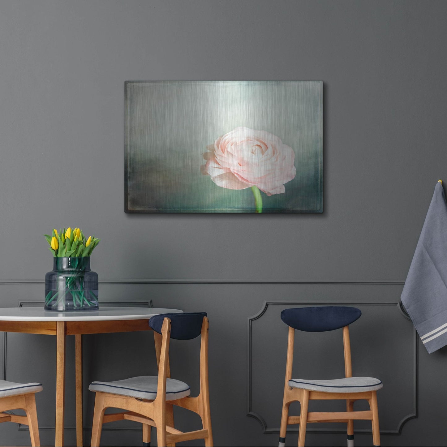 Luxe Metal Art 'Peony 03' by Lightbox Journal, Metal Wall Art,36x24