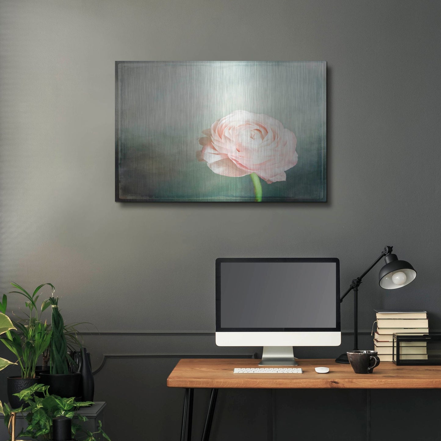 Luxe Metal Art 'Peony 03' by Lightbox Journal, Metal Wall Art,36x24
