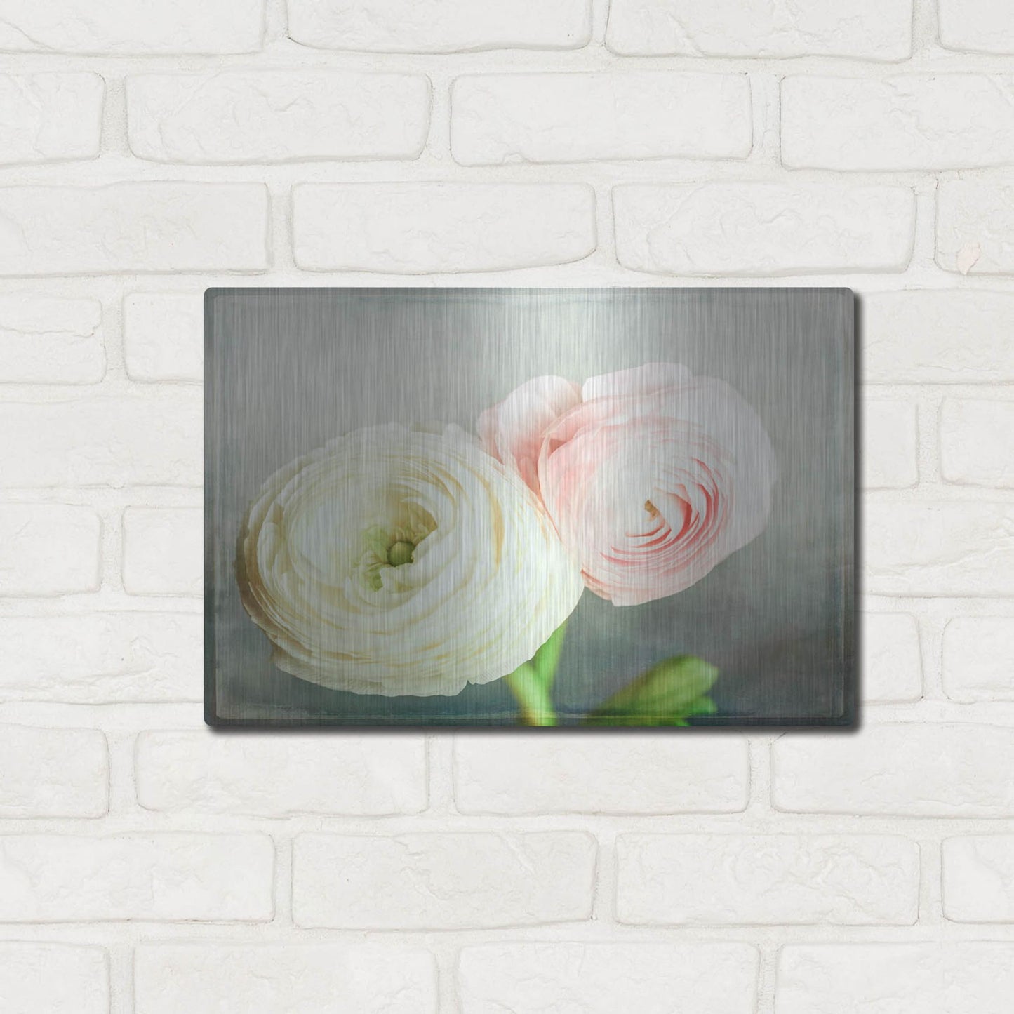 Luxe Metal Art 'Peony 06' by Lightbox Journal, Metal Wall Art,16x12