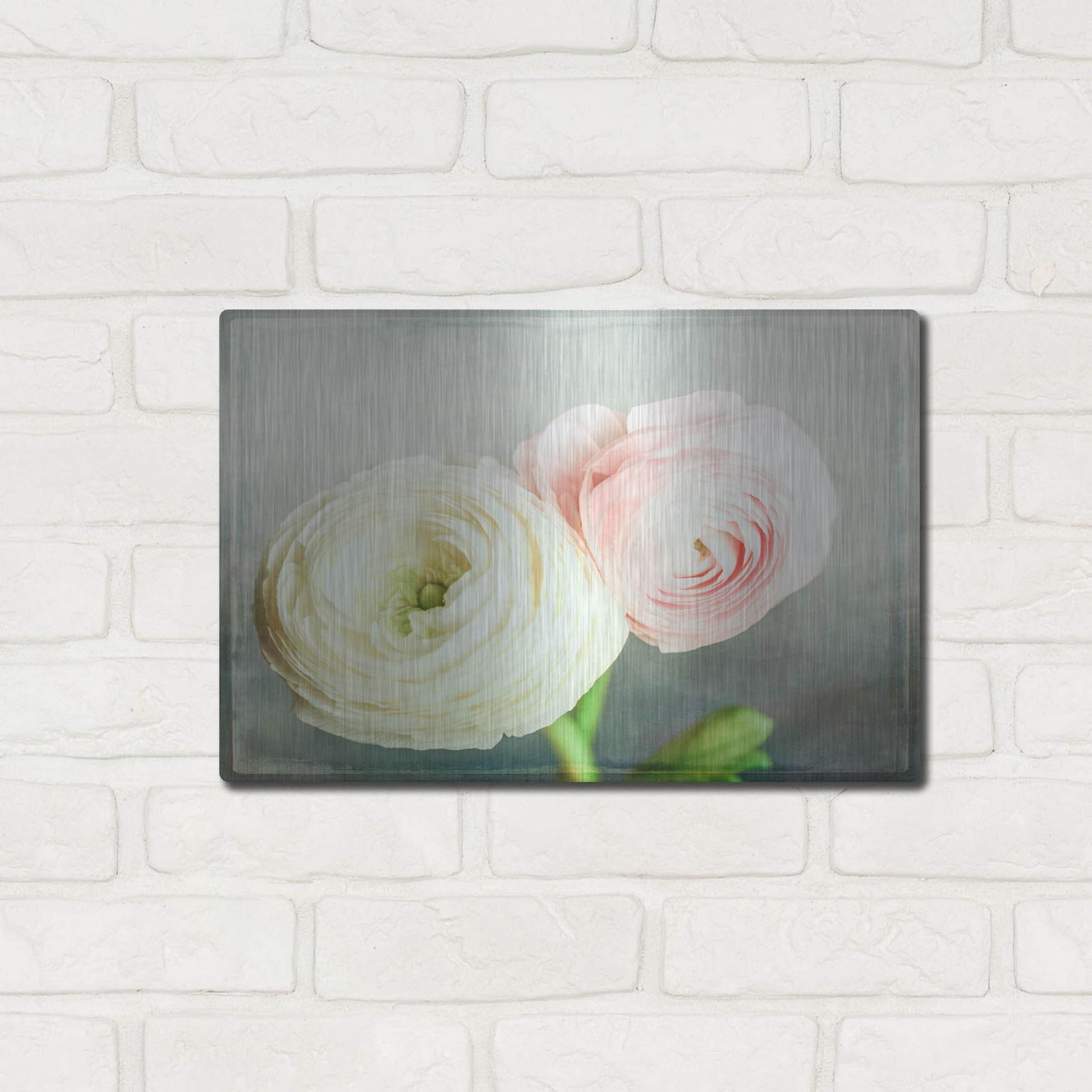 Luxe Metal Art 'Peony 06' by Lightbox Journal, Metal Wall Art,16x12