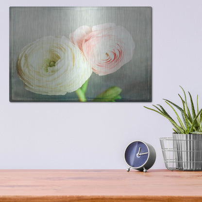 Luxe Metal Art 'Peony 06' by Lightbox Journal, Metal Wall Art,16x12