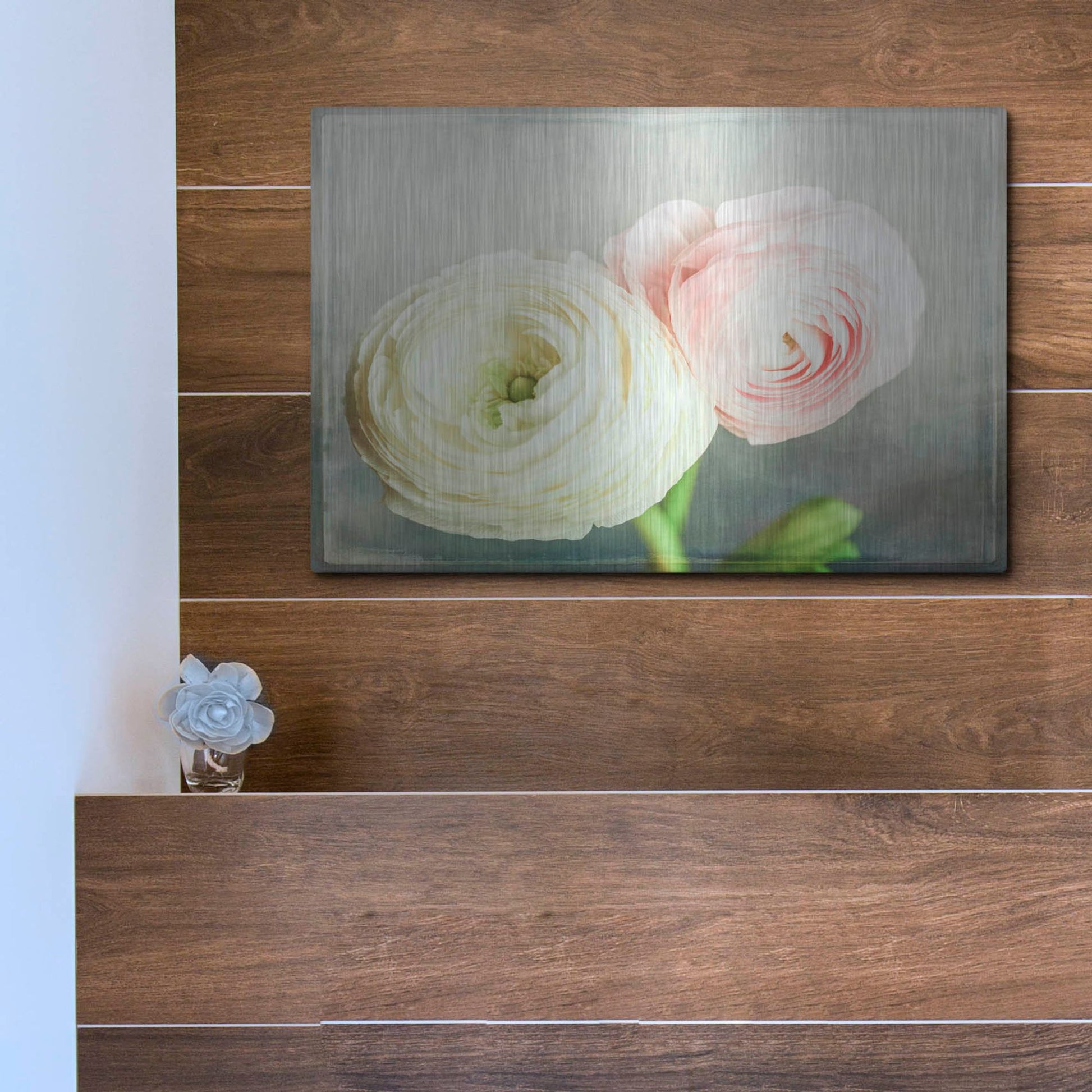 Luxe Metal Art 'Peony 06' by Lightbox Journal, Metal Wall Art,16x12