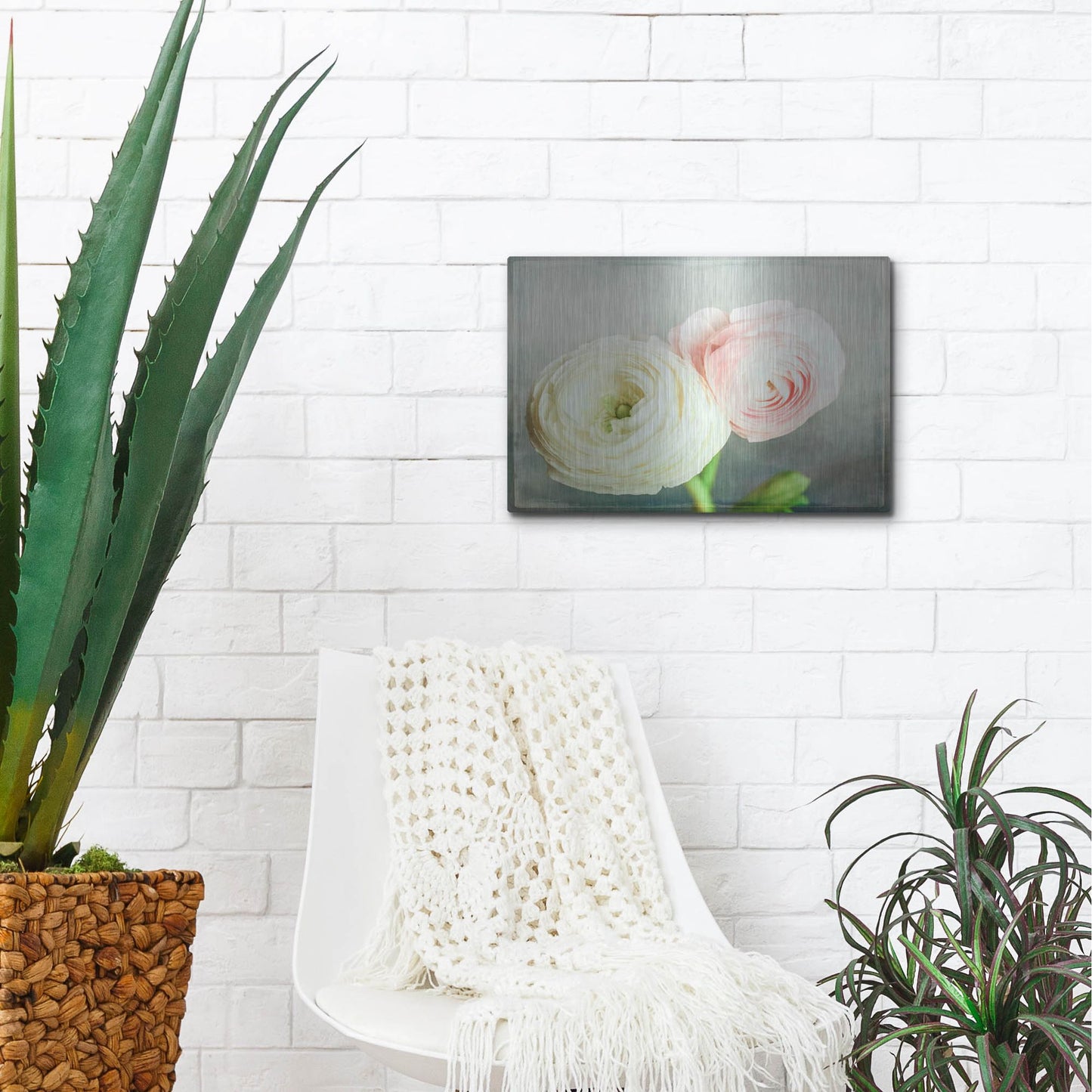 Luxe Metal Art 'Peony 06' by Lightbox Journal, Metal Wall Art,16x12