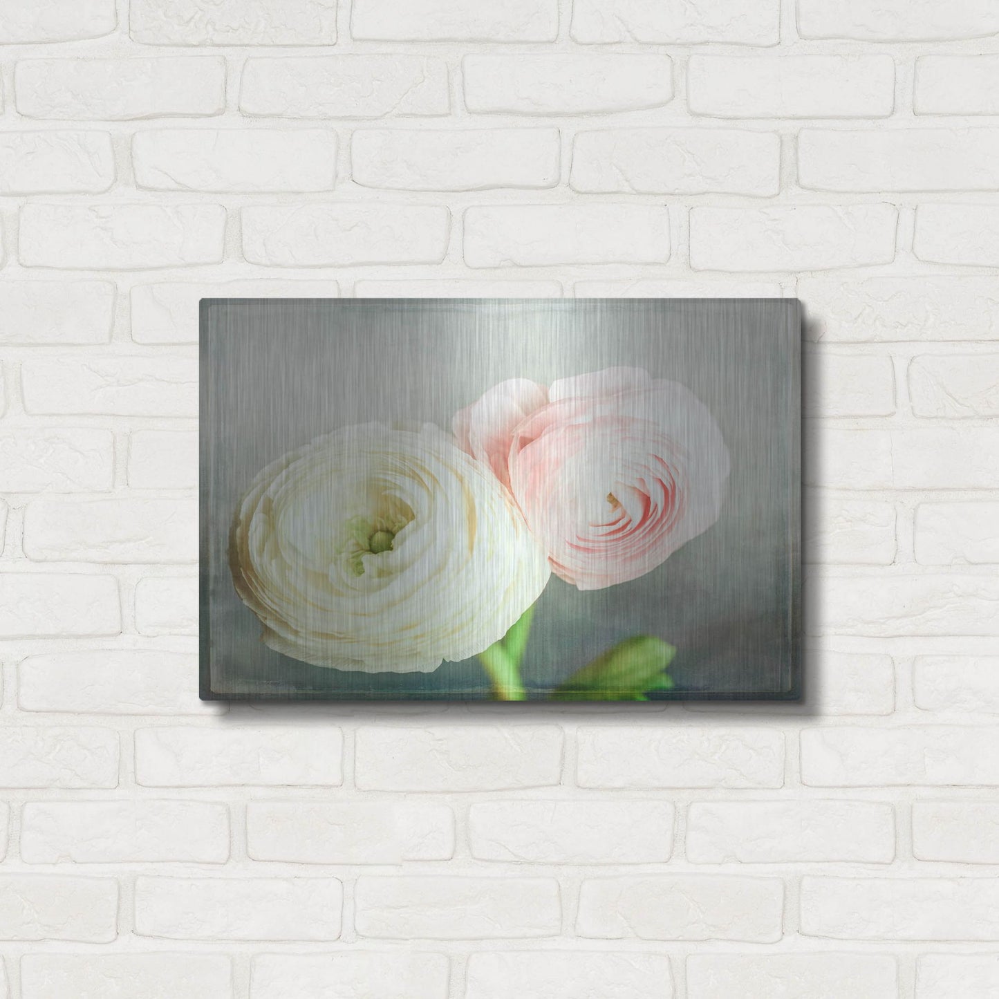 Luxe Metal Art 'Peony 06' by Lightbox Journal, Metal Wall Art,24x16