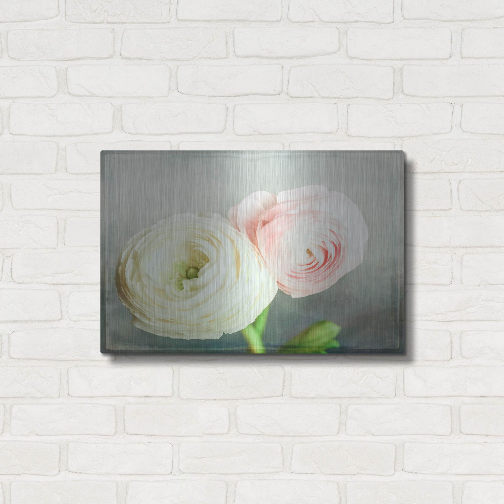 Luxe Metal Art 'Peony 06' by Lightbox Journal, Metal Wall Art,24x16