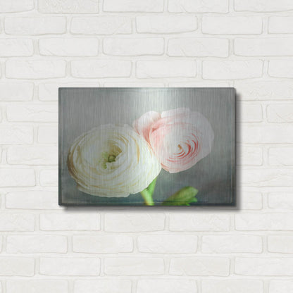 Luxe Metal Art 'Peony 06' by Lightbox Journal, Metal Wall Art,24x16
