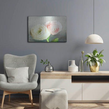 Luxe Metal Art 'Peony 06' by Lightbox Journal, Metal Wall Art,24x16