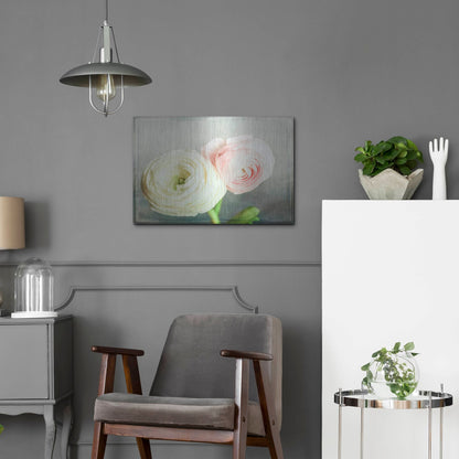 Luxe Metal Art 'Peony 06' by Lightbox Journal, Metal Wall Art,24x16