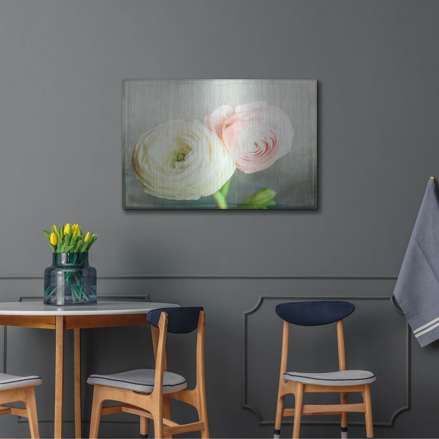 Luxe Metal Art 'Peony 06' by Lightbox Journal, Metal Wall Art,36x24