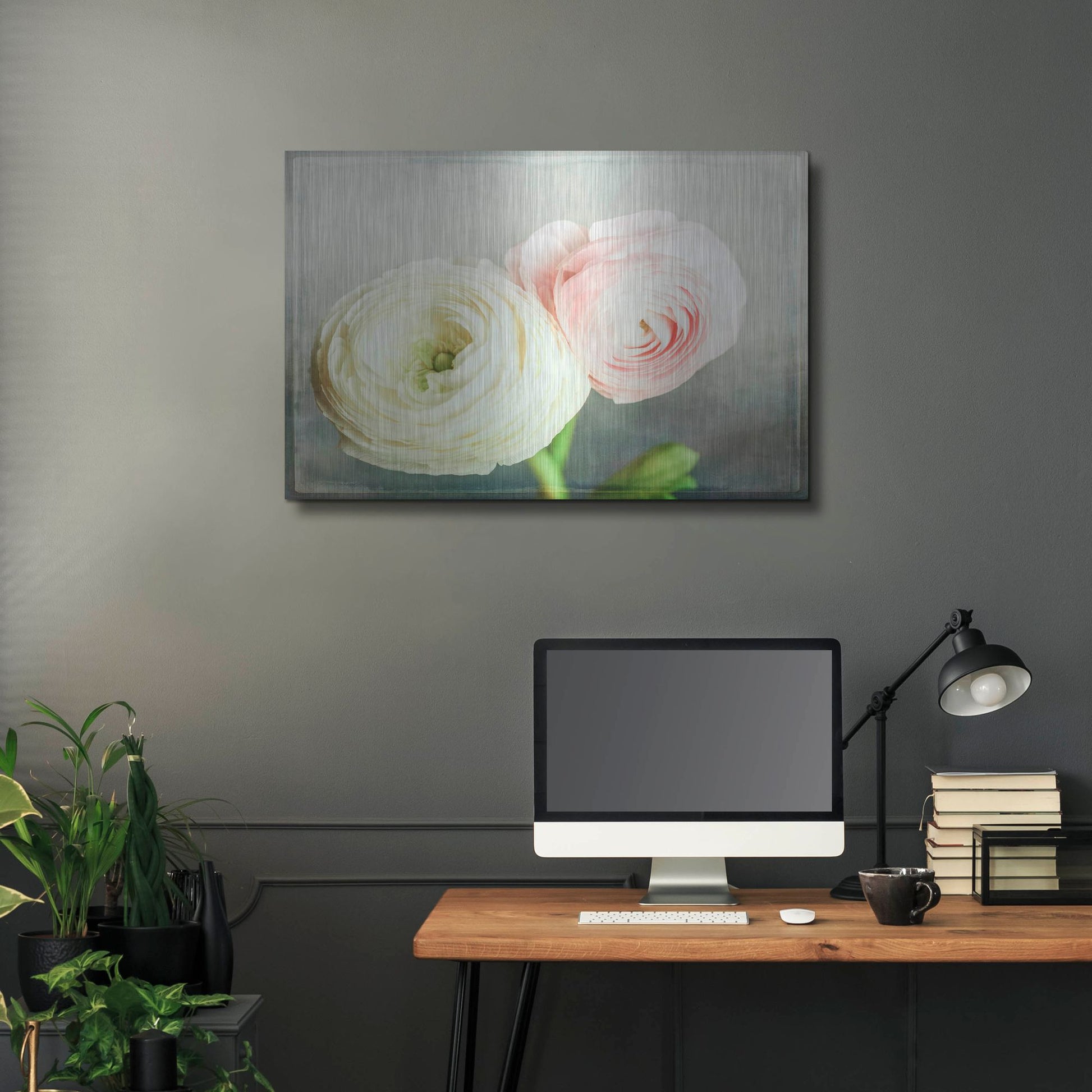 Luxe Metal Art 'Peony 06' by Lightbox Journal, Metal Wall Art,36x24