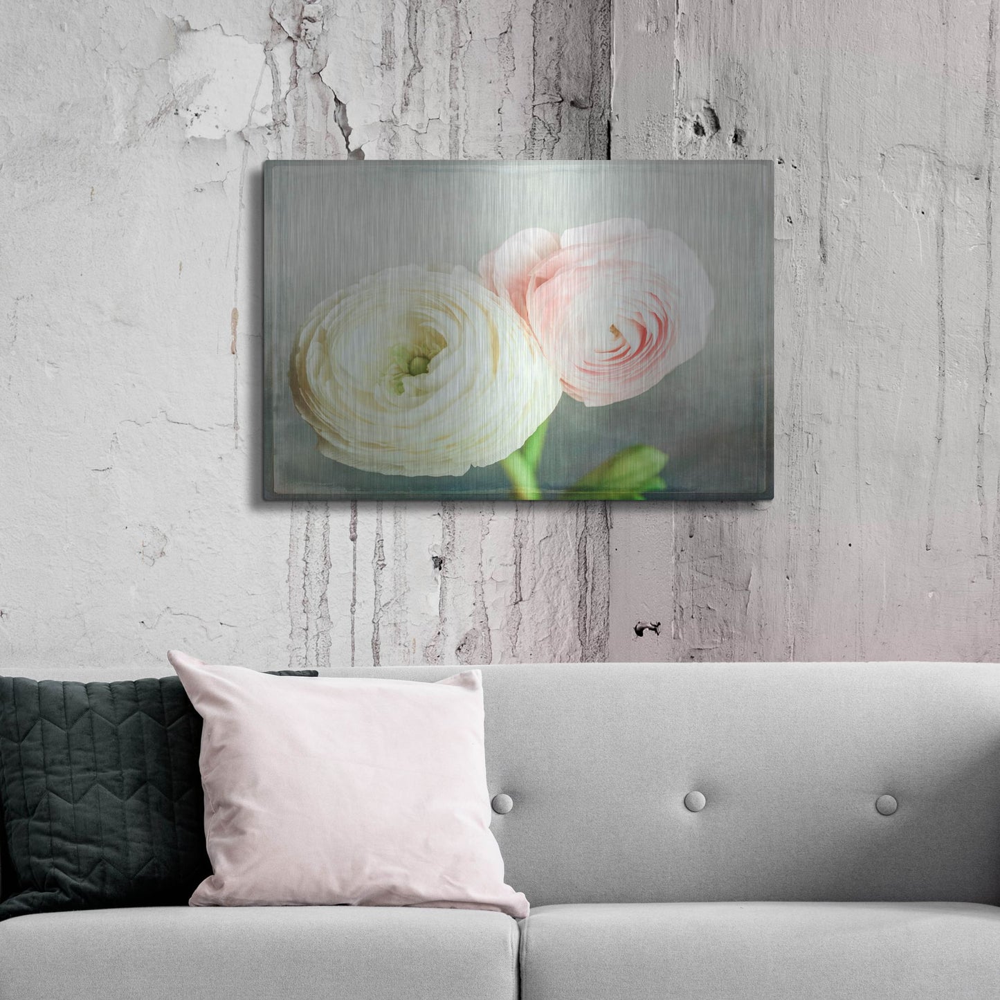 Luxe Metal Art 'Peony 06' by Lightbox Journal, Metal Wall Art,36x24