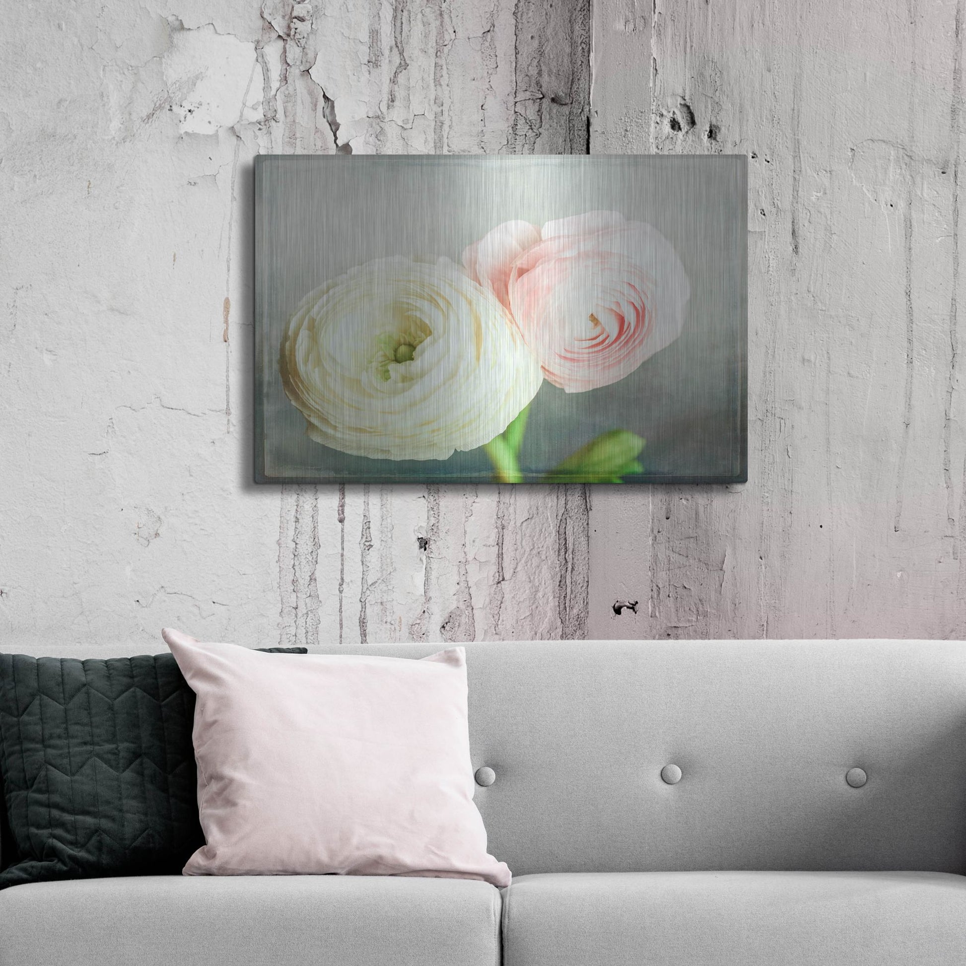 Luxe Metal Art 'Peony 06' by Lightbox Journal, Metal Wall Art,36x24