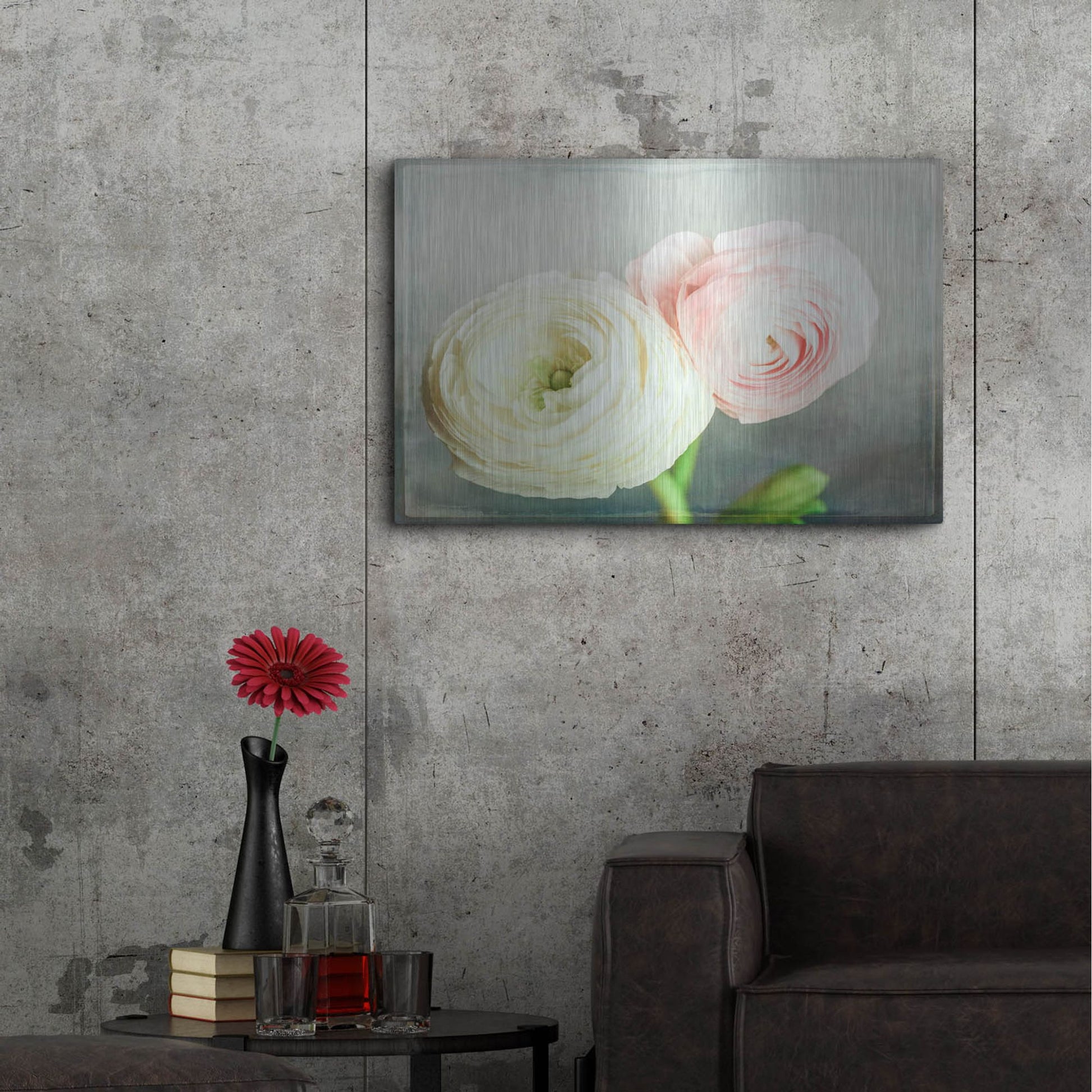 Luxe Metal Art 'Peony 06' by Lightbox Journal, Metal Wall Art,36x24
