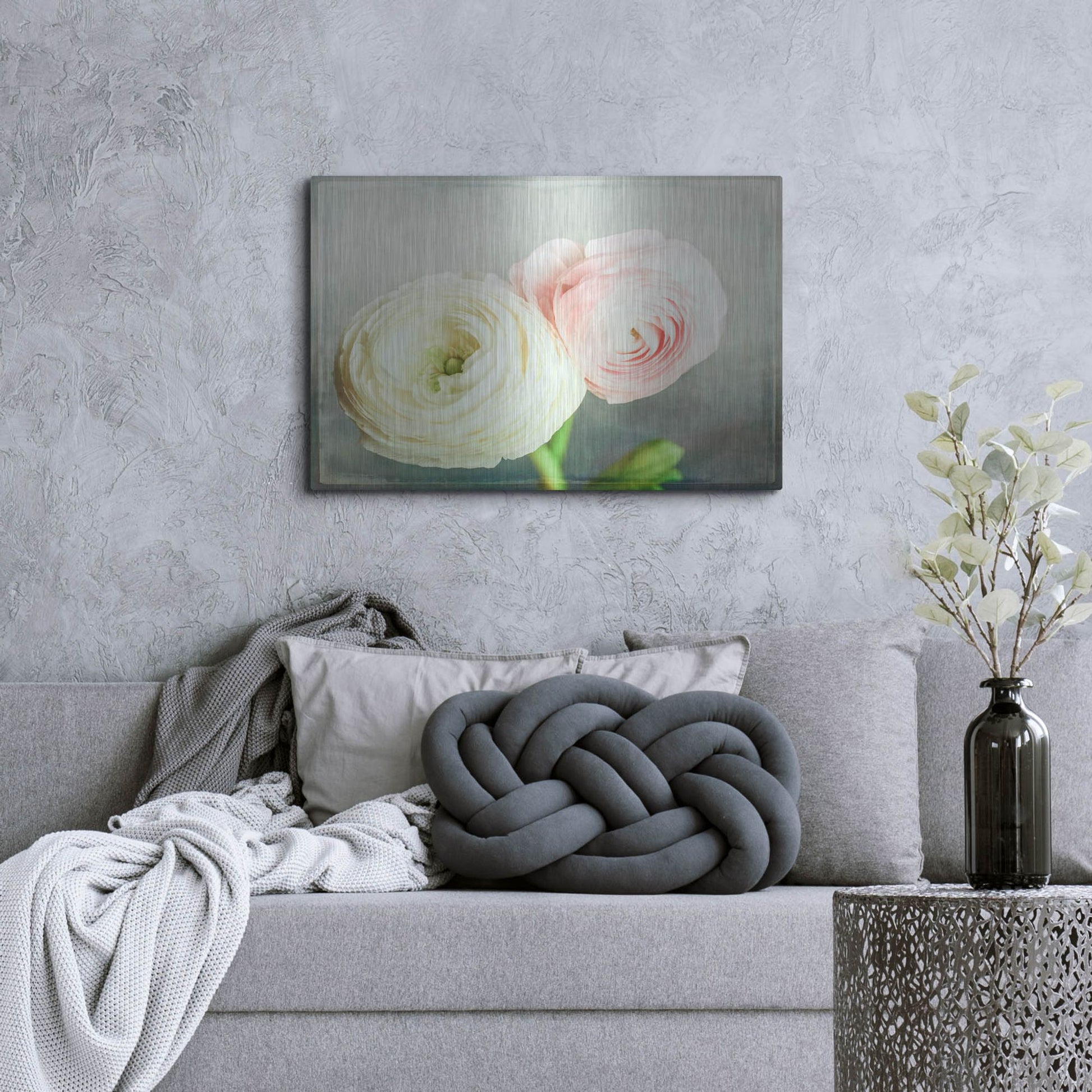 Luxe Metal Art 'Peony 06' by Lightbox Journal, Metal Wall Art,36x24