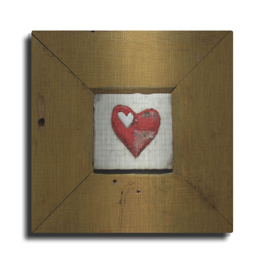 Luxe Metal Art 'Hearts Deisre Gold' by LovIsArt, Metal Wall Art