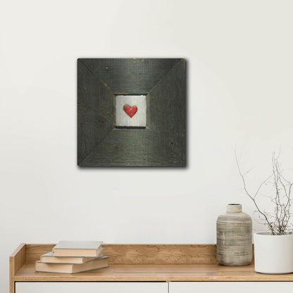 Luxe Metal Art 'Hearts' Desire Green' by LovIsArt, Metal Wall Art,12x12