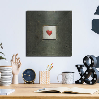 Luxe Metal Art 'Hearts' Desire Green' by LovIsArt, Metal Wall Art,12x12