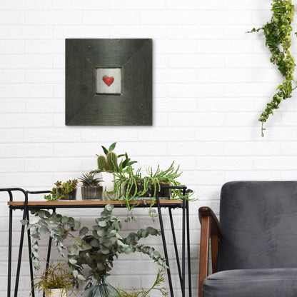 Luxe Metal Art 'Hearts' Desire Green' by LovIsArt, Metal Wall Art,12x12