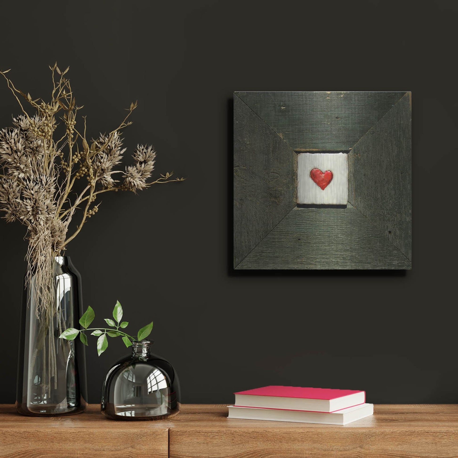 Luxe Metal Art 'Hearts' Desire Green' by LovIsArt, Metal Wall Art,12x12