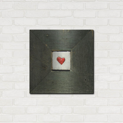Luxe Metal Art 'Hearts' Desire Green' by LovIsArt, Metal Wall Art,24x24