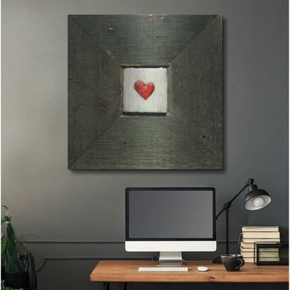 Luxe Metal Art 'Hearts' Desire Green' by LovIsArt, Metal Wall Art,36x36
