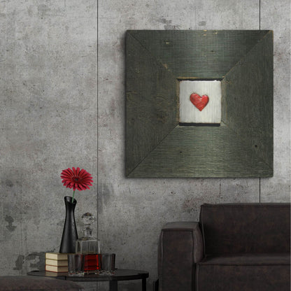 Luxe Metal Art 'Hearts' Desire Green' by LovIsArt, Metal Wall Art,36x36