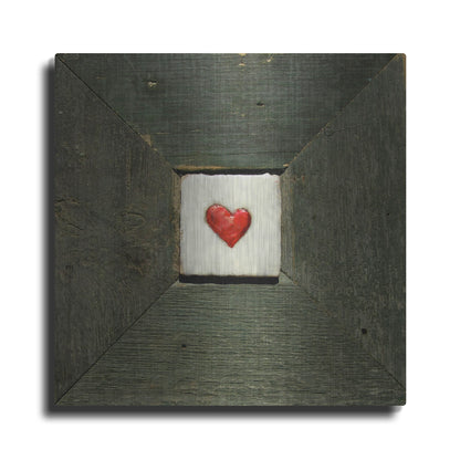 Luxe Metal Art 'Hearts' Desire Green' by LovIsArt, Metal Wall Art