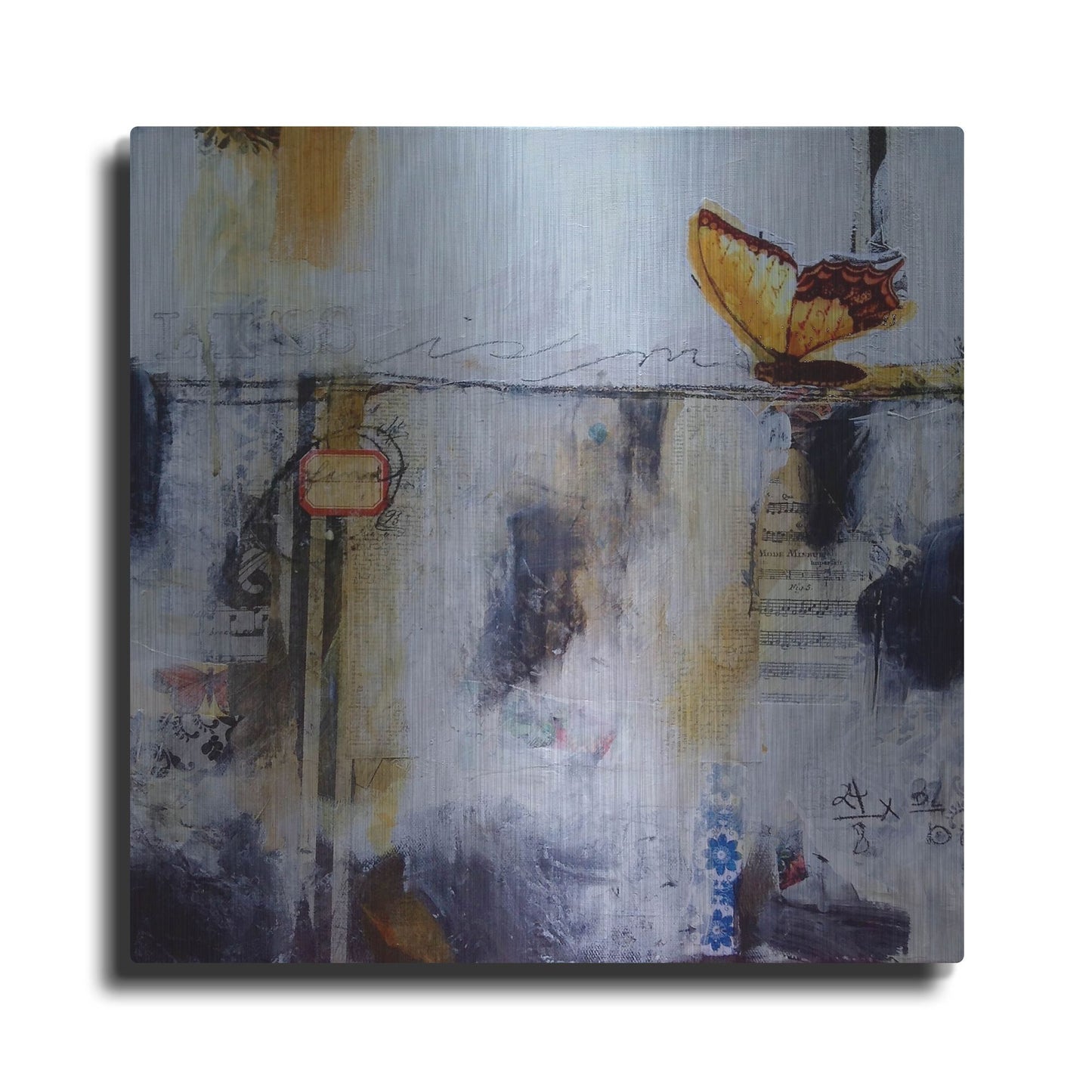 Luxe Metal Art 'Less Is More' by LovIsArt, Metal Wall Art