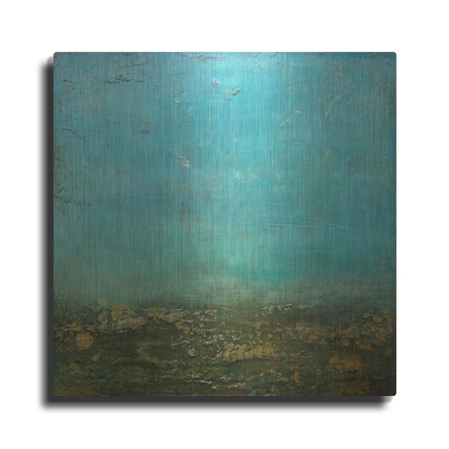 Luxe Metal Art 'Ocean Floor' by LovIsArt, Metal Wall Art