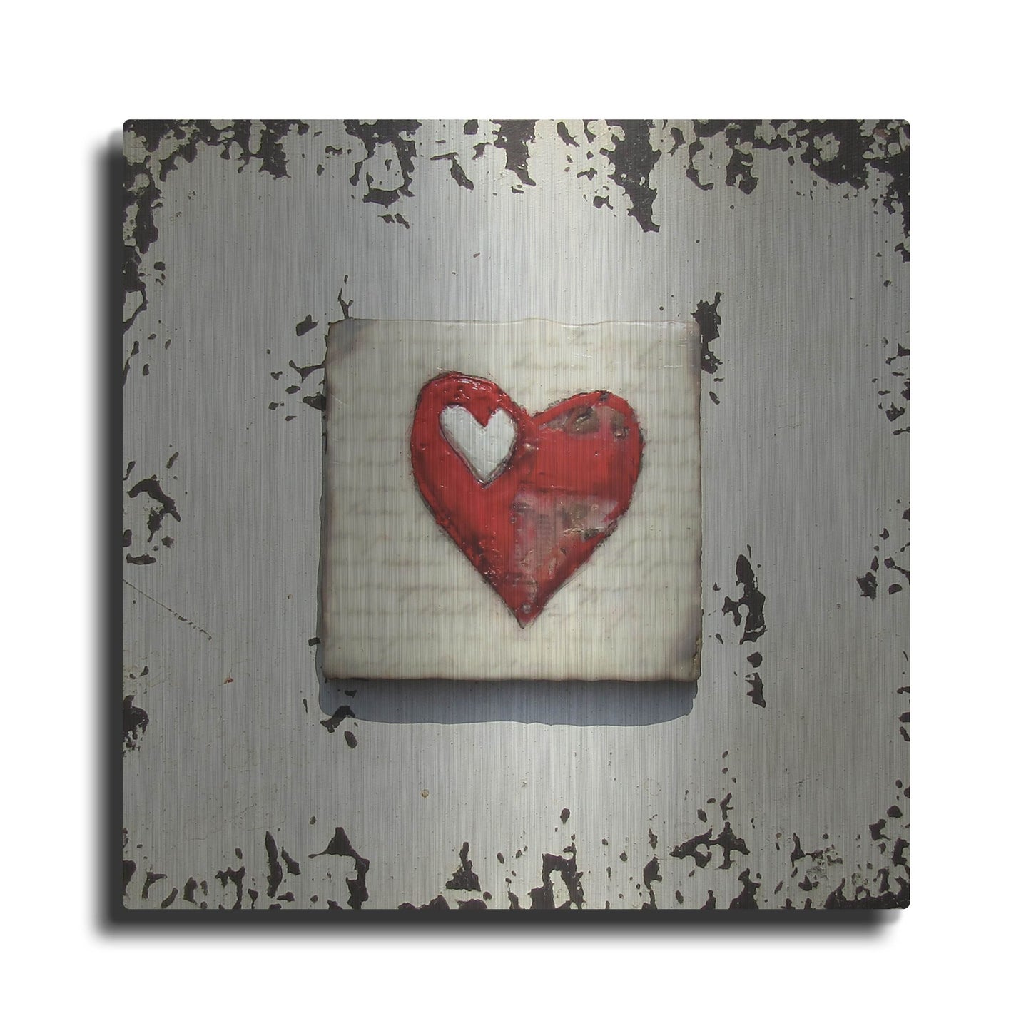 Luxe Metal Art 'Once Upon A Love 1' by LovIsArt, Metal Wall Art