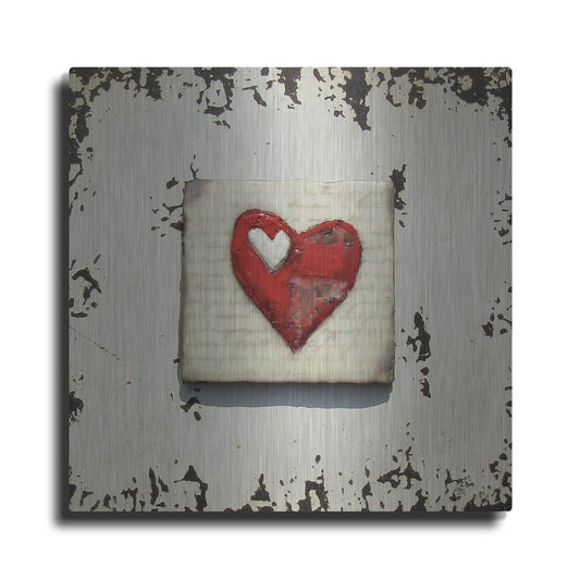 Luxe Metal Art 'Once Upon A Love 1' by LovIsArt, Metal Wall Art