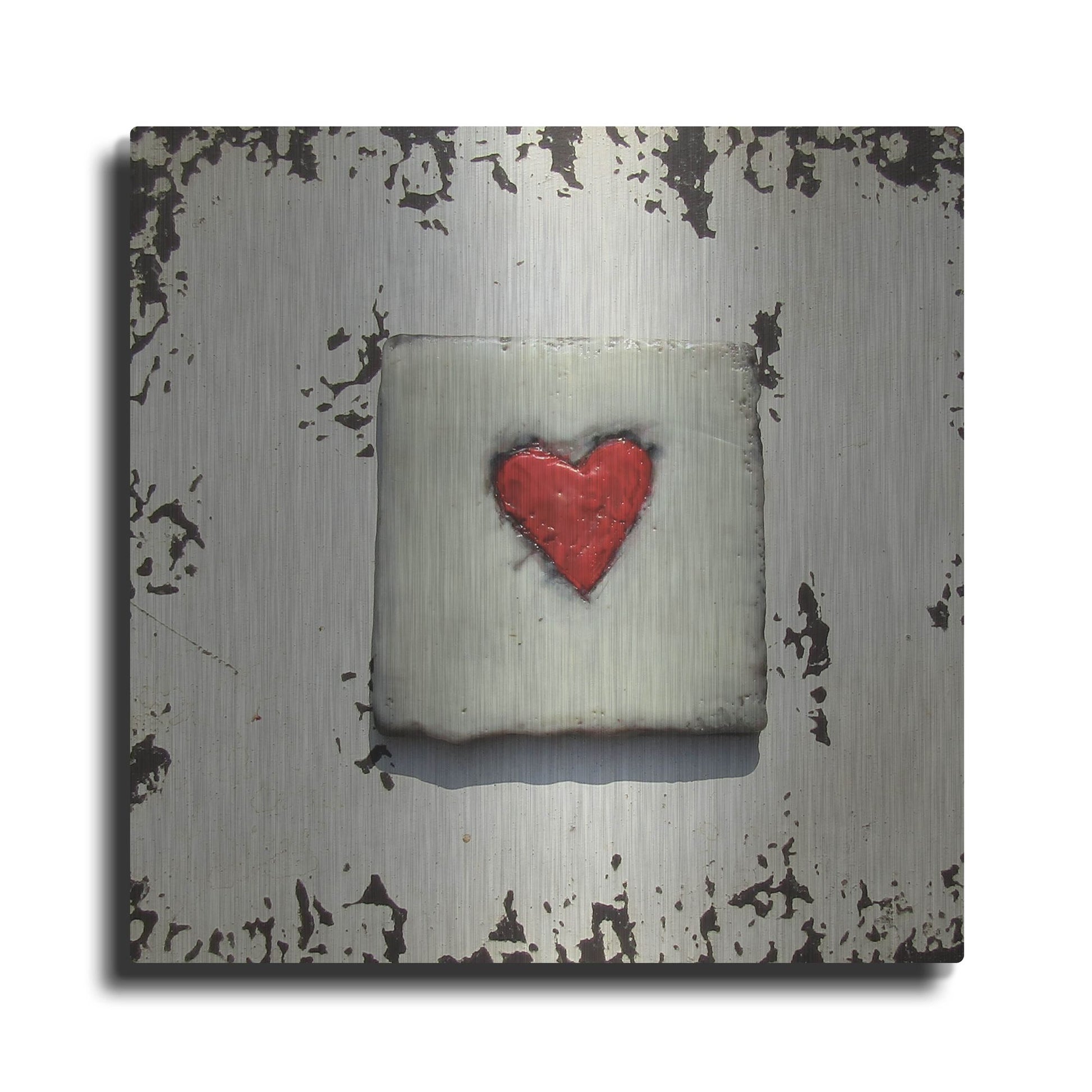 Luxe Metal Art 'Once Upon A Love 3' by LovIsArt, Metal Wall Art