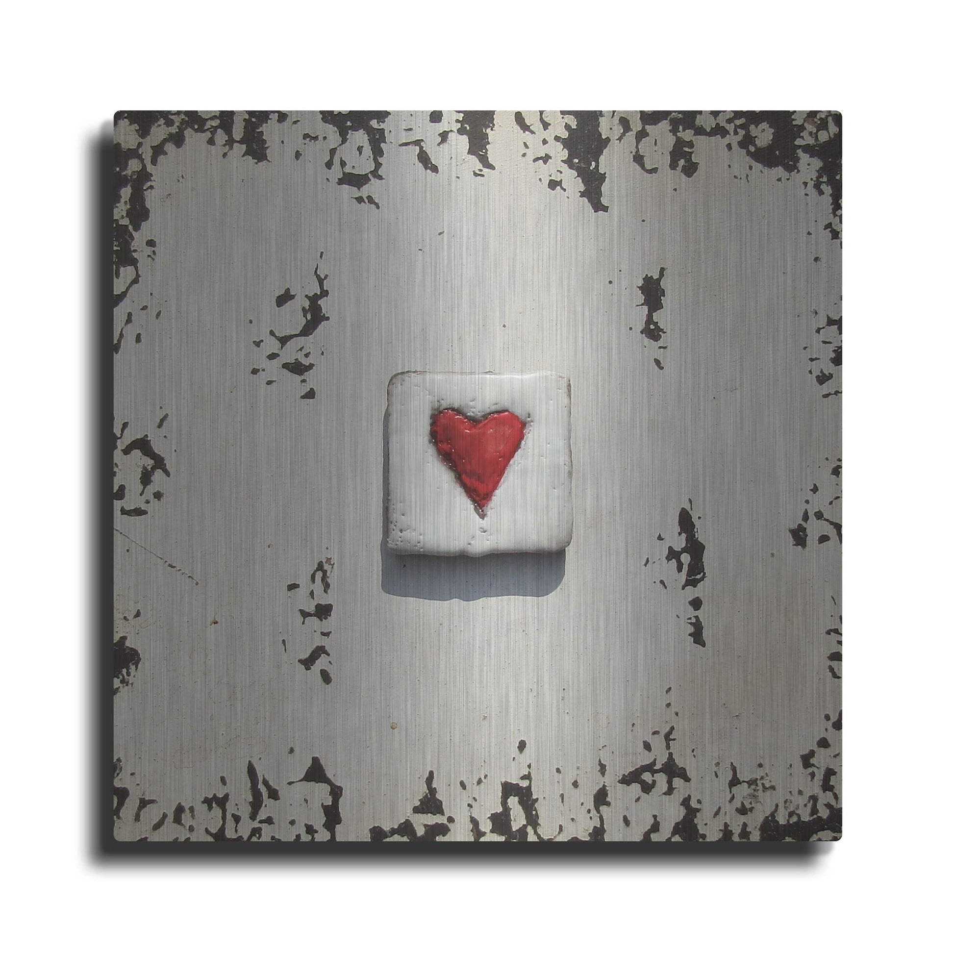 Luxe Metal Art 'Once Upon A Love 5' by LovIsArt, Metal Wall Art