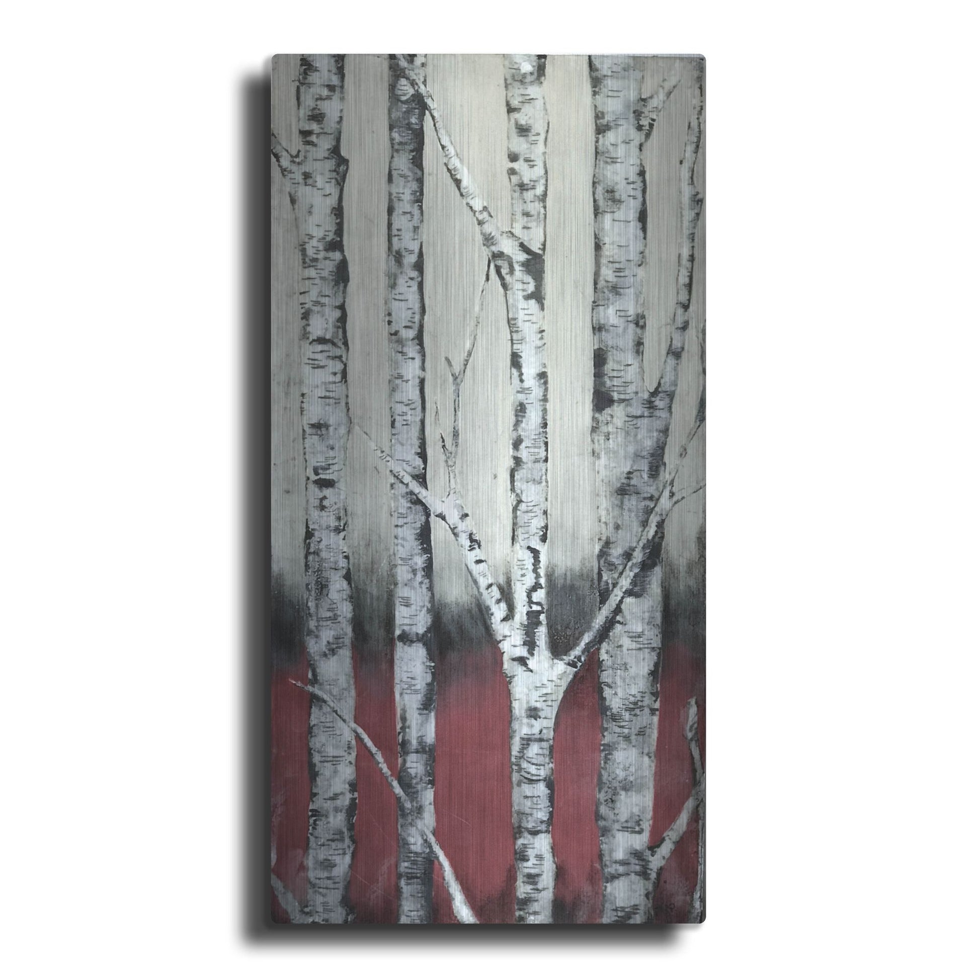 Luxe Metal Art 'Autumn Birch' by LovIsArt, Metal Wall Art